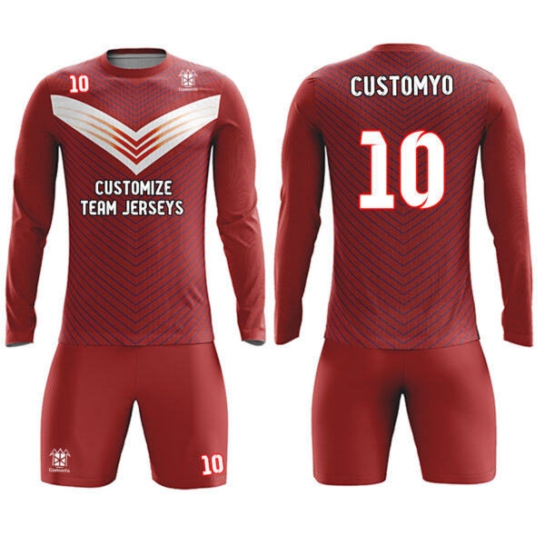 Custom Soccer Team Jerseys kits Full Sublimated Team name Player Names,Logo and Numbers  13