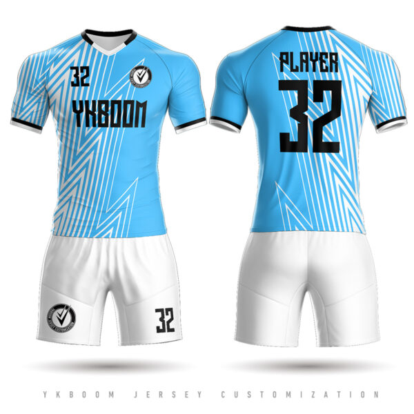 Custom Team Sportswear Away Concept Soccer Jerseys Make Your own Uniform 22/23 new design football jerseys sky blue